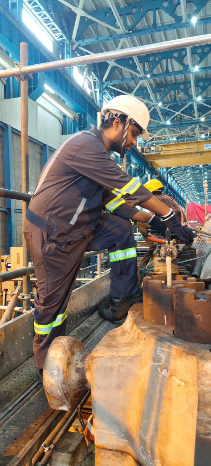 Induction heating installation